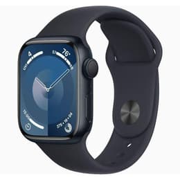 Apple Watch () 2023 GPS 45 mm - Aluminium Mitternacht - Sportarmband Schwarz