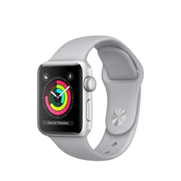 Apple Watch (Series 5) 2019 GPS 44 mm - Aluminium Silber - Sportarmband Grau