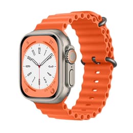 Apple Watch (Ultra) 2022 GPS + Cellular 49 mm - Titan Grau - Ocean Armband Orange