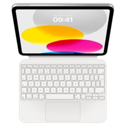 iPad Magic Keyboard Folio (iPad nicht inbegriffen) 10.9" (2022) - Weiß - QWERTY - Portugiesisch