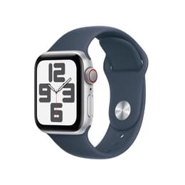 Apple Watch Series SE 2 (2022) GPS 40 mm - Aluminium Silber - Sportarmband Blau