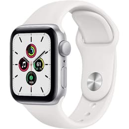 Apple Watch (Series SE) 2020 GPS 44 mm - Aluminium Silber - Sportarmband Weiß