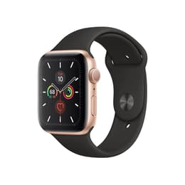 Apple Watch Series 9 (2023) GPS + Cellular 41 mm - Aluminium Rosé - Sportarmband Schwarz