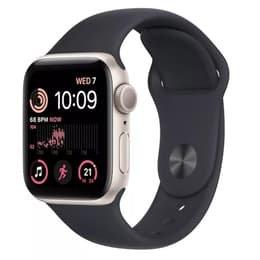 Apple Watch Series SE 2 (2022) GPS + Cellular 40 mm - Aluminium Polarstern - Sportarmband Schwarz