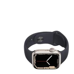 Apple Watch Series 7 (2021) GPS + Cellular 45 mm - Aluminium Polarstern - Sportarmband Schwarz