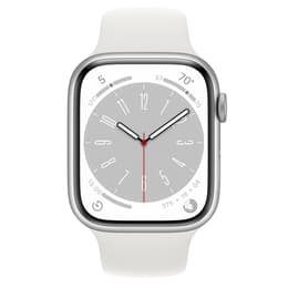 Apple Watch Series 9 (2023) GPS 41 mm - Aluminium Silber - Sportarmband Weiß