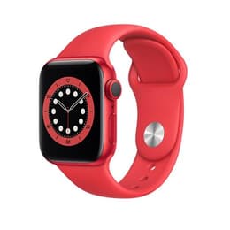 Apple Watch Series 6 (2020) GPS + Cellular 44 mm - Aluminium Rot - Sportarmband Rot