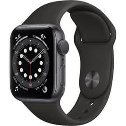 Apple Watch Series 6 (2020) GPS 44 mm - Aluminium Space Grau - Sportarmband Schwarz