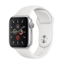 Apple Watch Series 5 (2019) GPS 40 mm - Aluminium Silber - Sportarmband Weiß