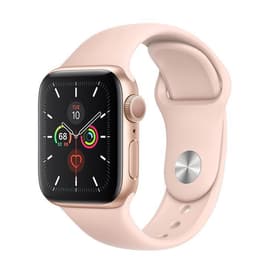 Apple Watch Series 5 (2019) GPS 44 mm - Aluminium Gold - Sportarmband Rosé