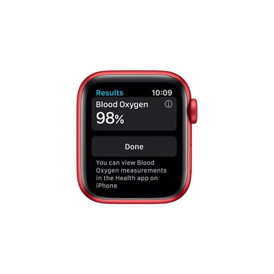 4. Bild von Apple Watch (Series 6) 2020 GPS 44 mm - Aluminium Rot - Sportarmband Rot