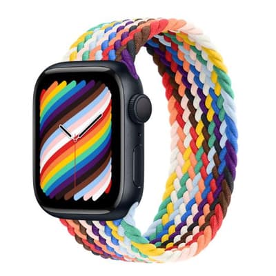2. Bild von Apple Watch (Series 7) 2021 GPS 45 mm - Aluminium Schwarz - Sportarmband Polarstern
