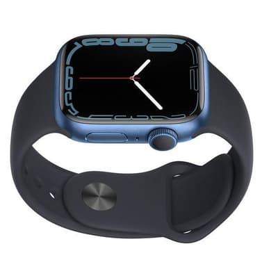 4. Bild von Apple Watch (Series 7) 2021 GPS + Cellular 41 mm - Aluminium Blau - Sportarmband Blau