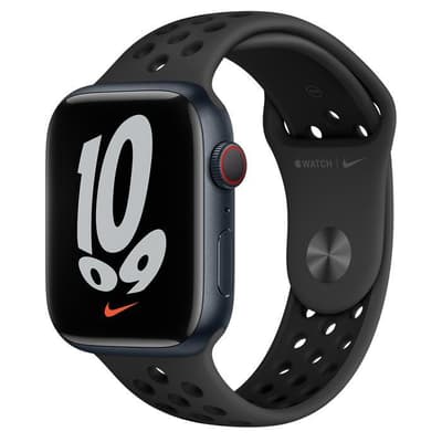 2. Bild von Apple Watch (Series 7) 2021 GPS + Cellular 45 mm - Aluminium - Schwarz