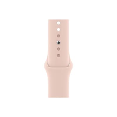 3. Bild von Apple Watch (Series 6) 2019 GPS 44 mm - Aluminium Silber - Sportarmband Sandrosa