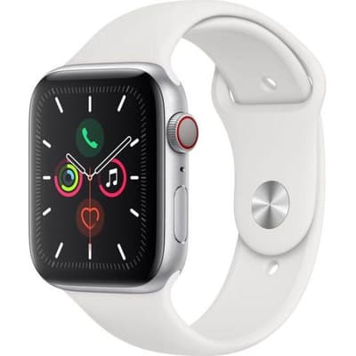 2. Bild von Apple Watch (Series 5) 2019 GPS 40 mm - Aluminium Silber - Sportarmband Weiß