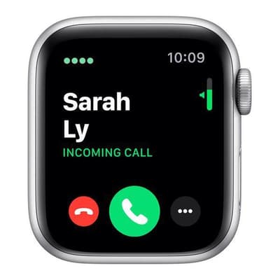 3. Bild von Apple Watch (Series 5) 2019 GPS 40 mm - Aluminium Silber - Sportarmband Weiß
